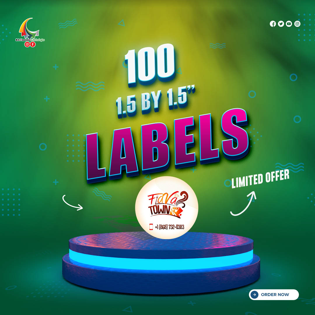 100s 1.5 By 1.5 Labels