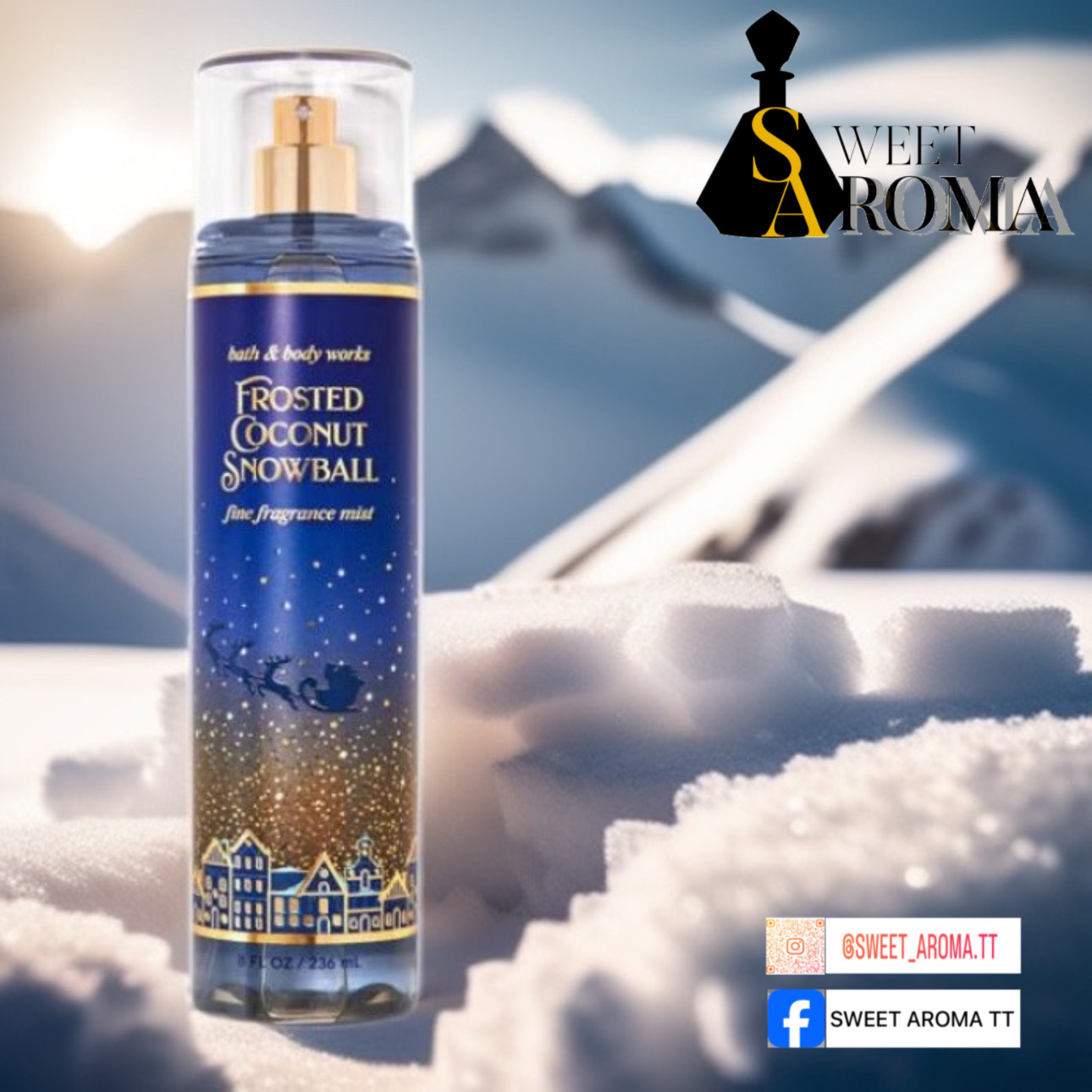 Bath & Body Works, Frosted Coconut Snowball Fine Fragrance Mist -236ml