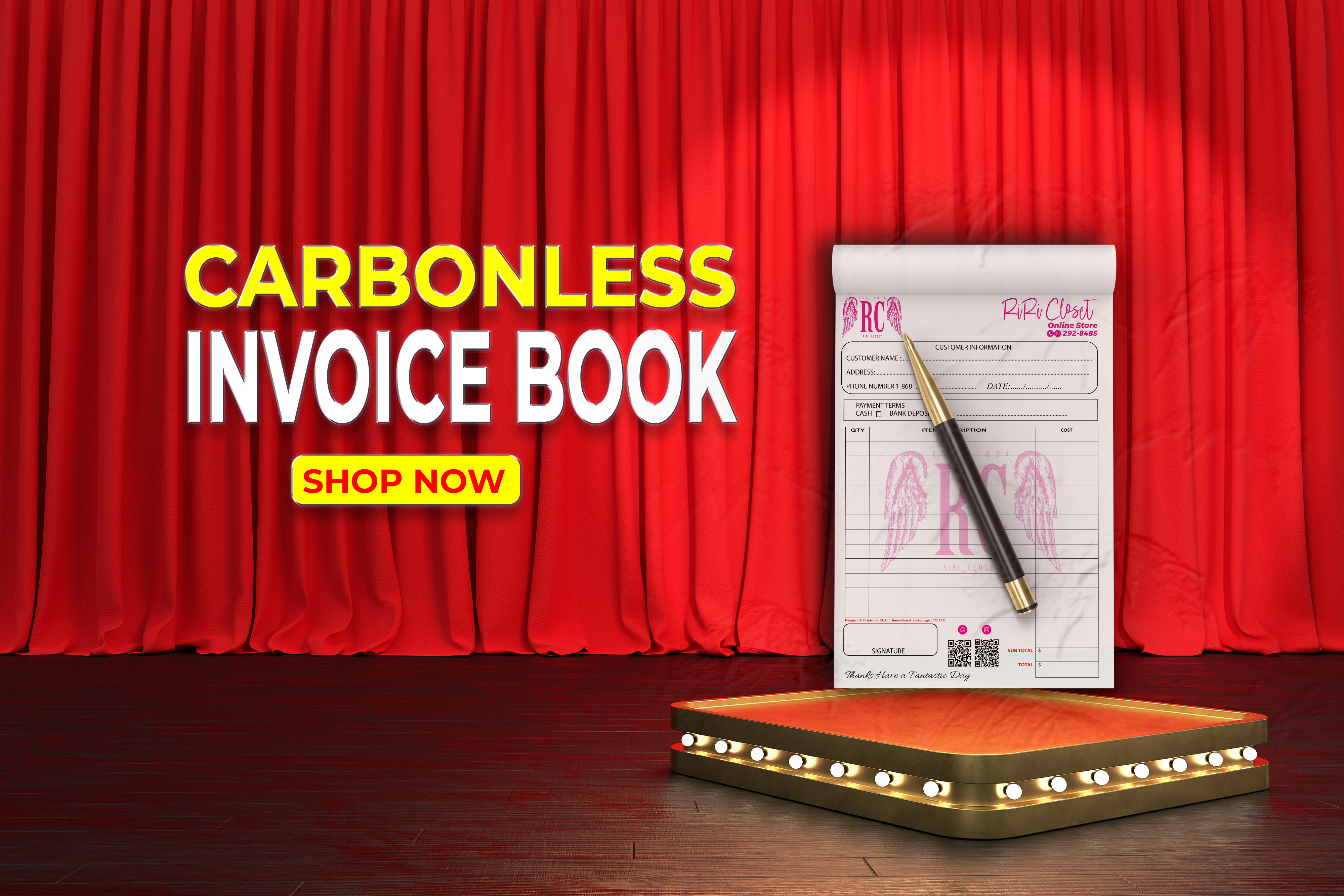 Carbonless Invoice Books 