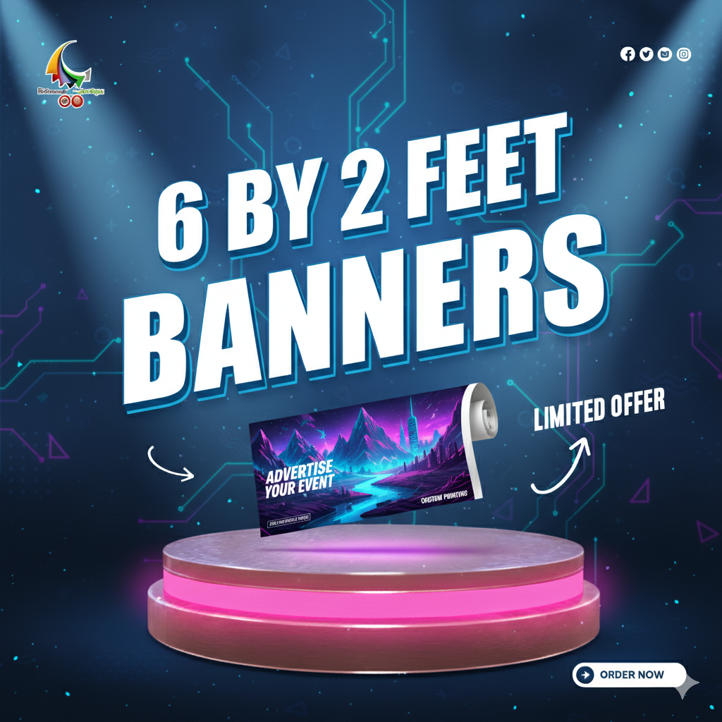 Banner 6 by 2 Feet