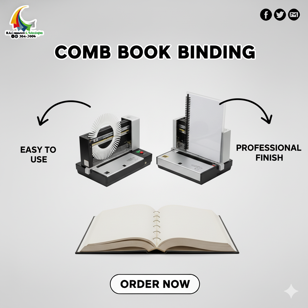 Comb Book Binding