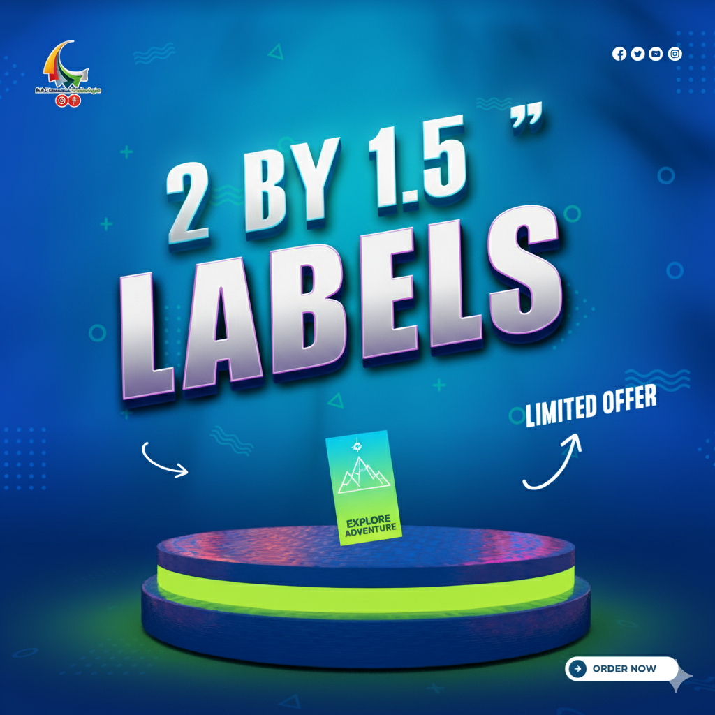 2 By 1.5 Inch Labels 