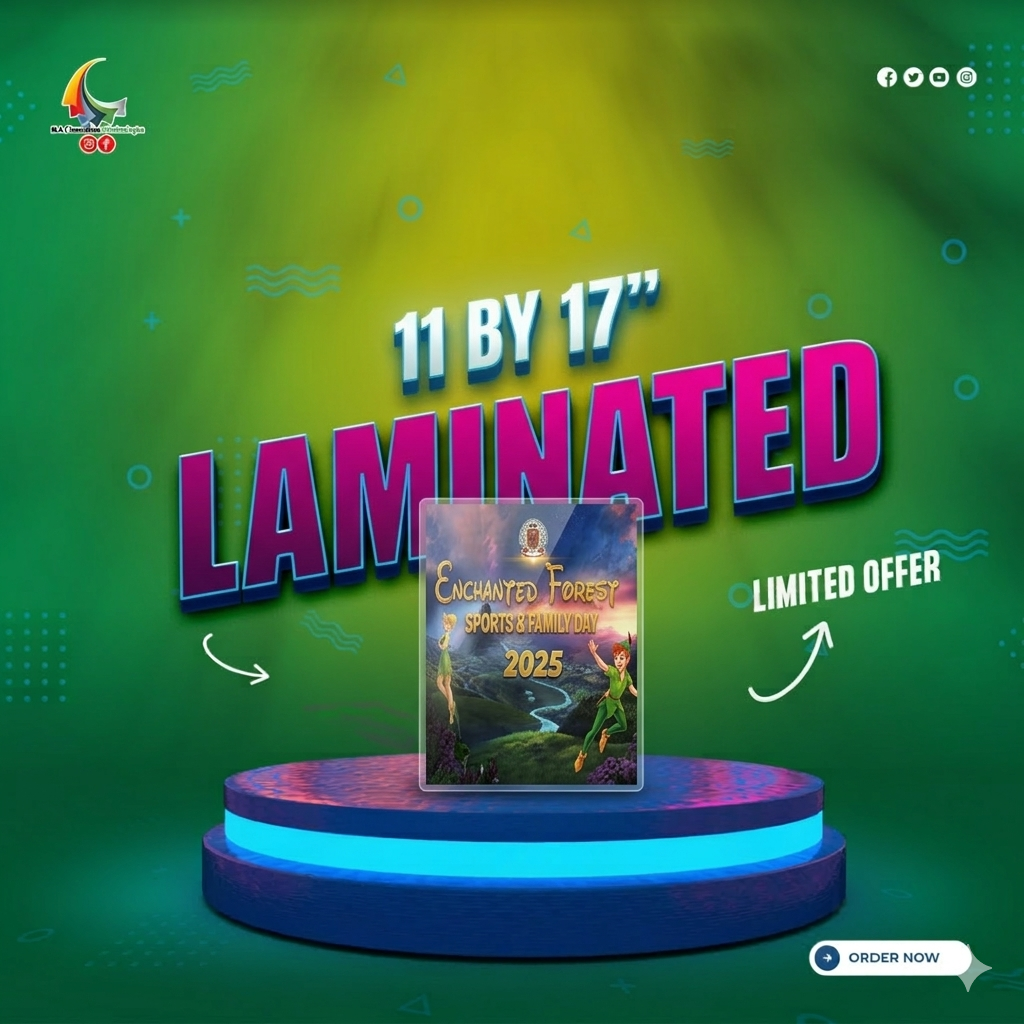 11 by 17 Lamianted Poster