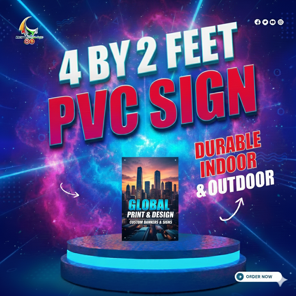 4 by 2 PVC Sign