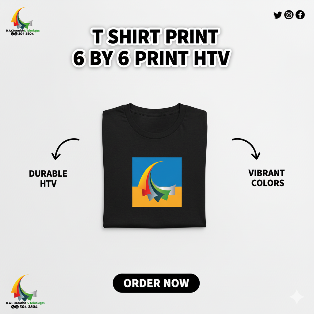 T Shirt Print 6 by 6 