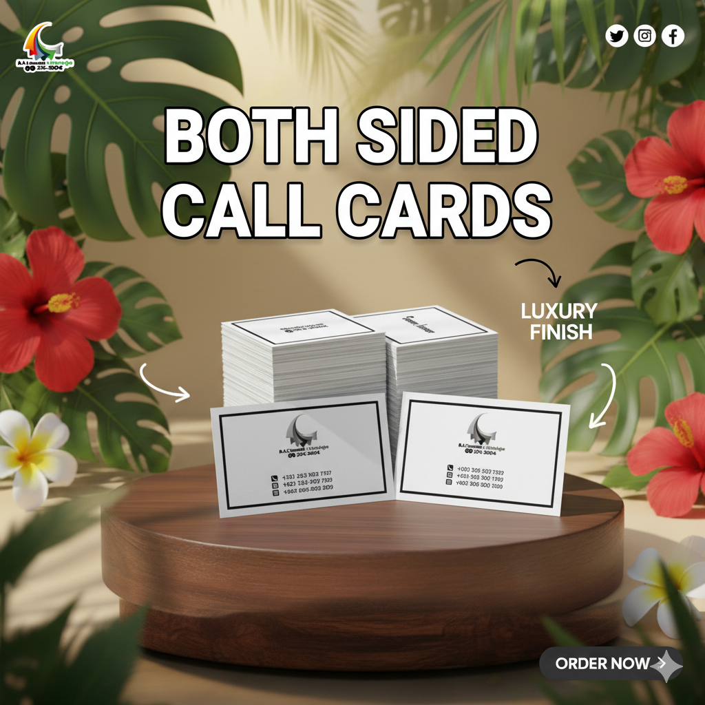 Both Sided Call Cards 