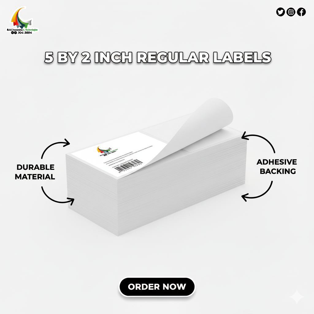 5 By 2 Inch Regular Labels 