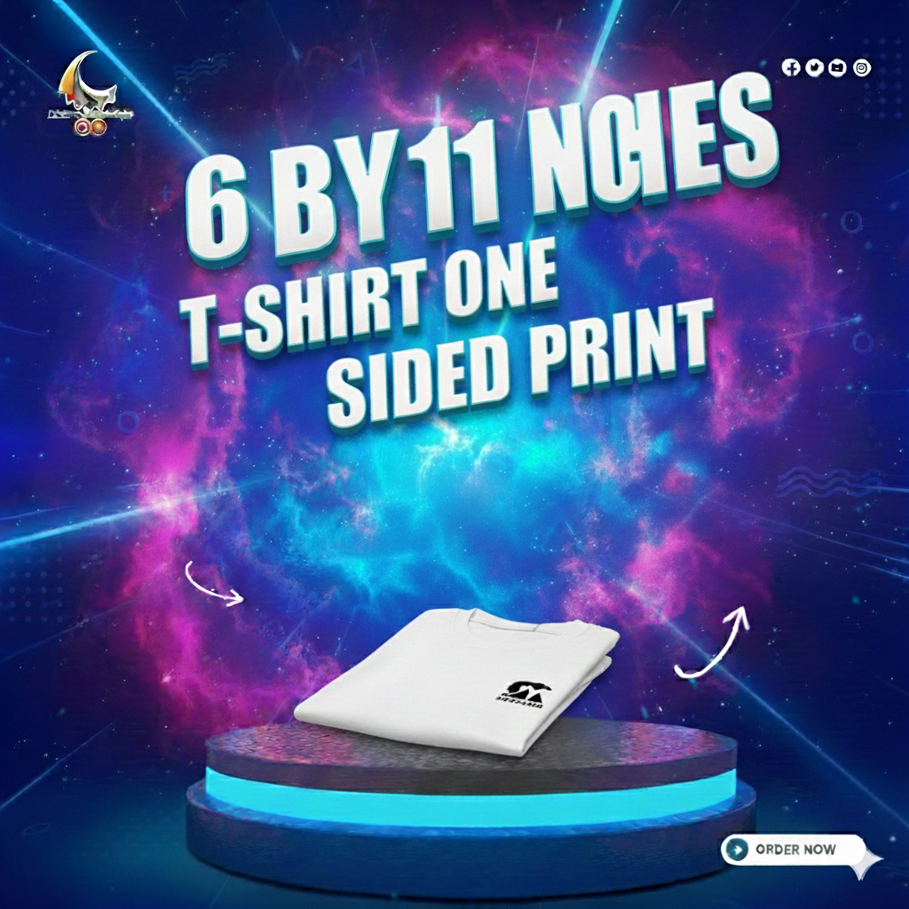 T-Shirt One Sided Print 6 by 11 inches