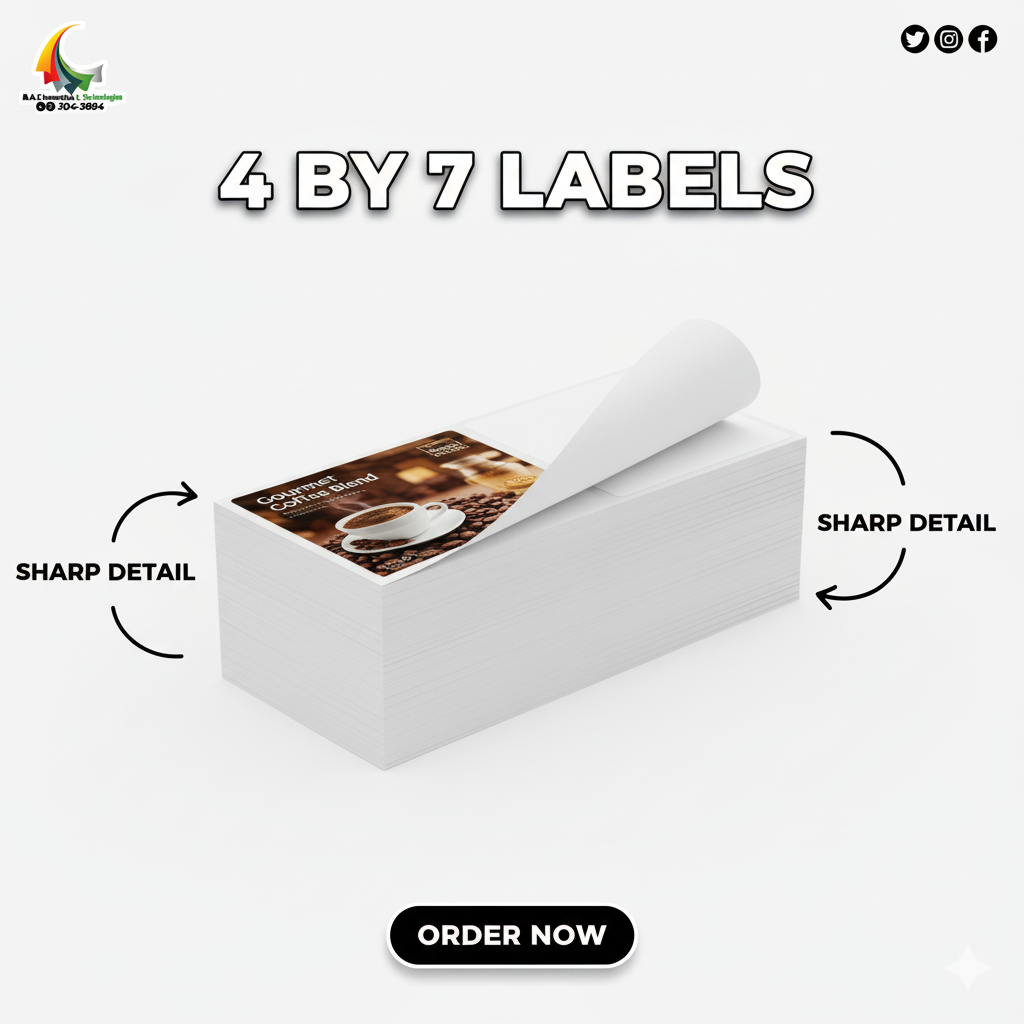 4 by 7 Labels