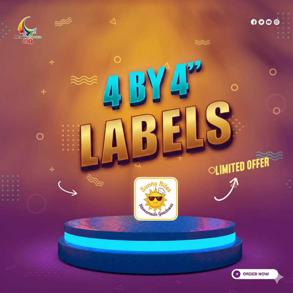 4 by 4 Labels Regular