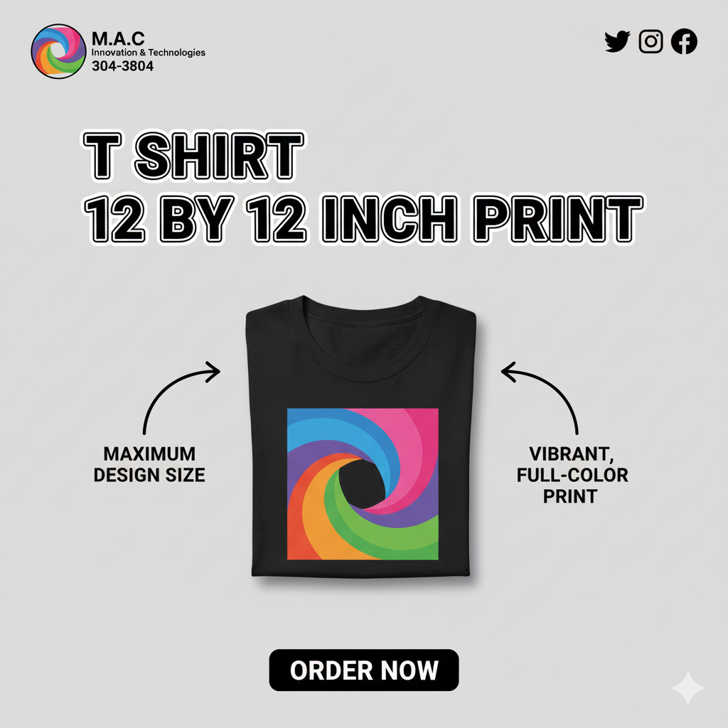 T Shirt 12 by 12 
