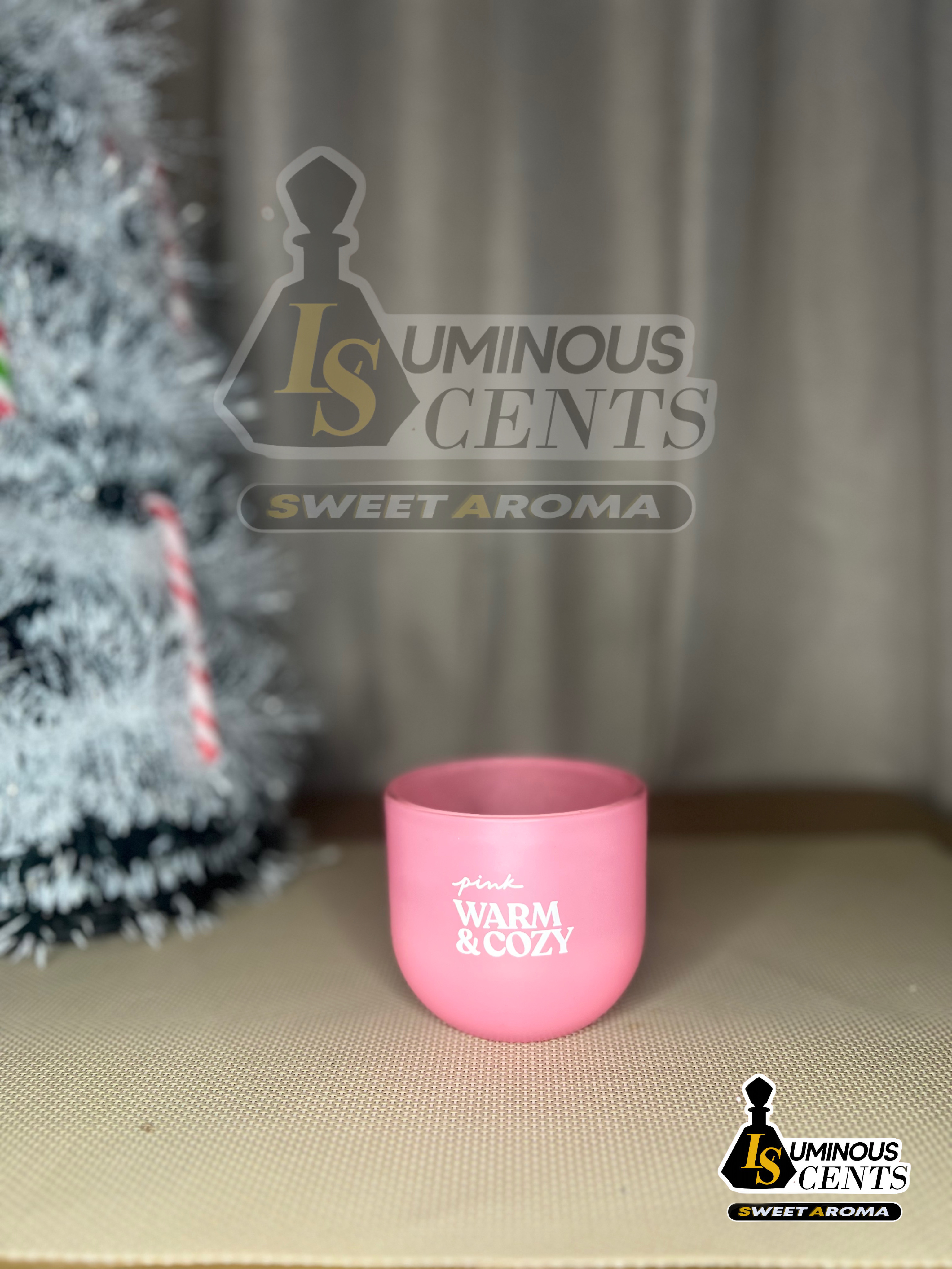 Pink, Warm & Cozy 1 Wick Candle