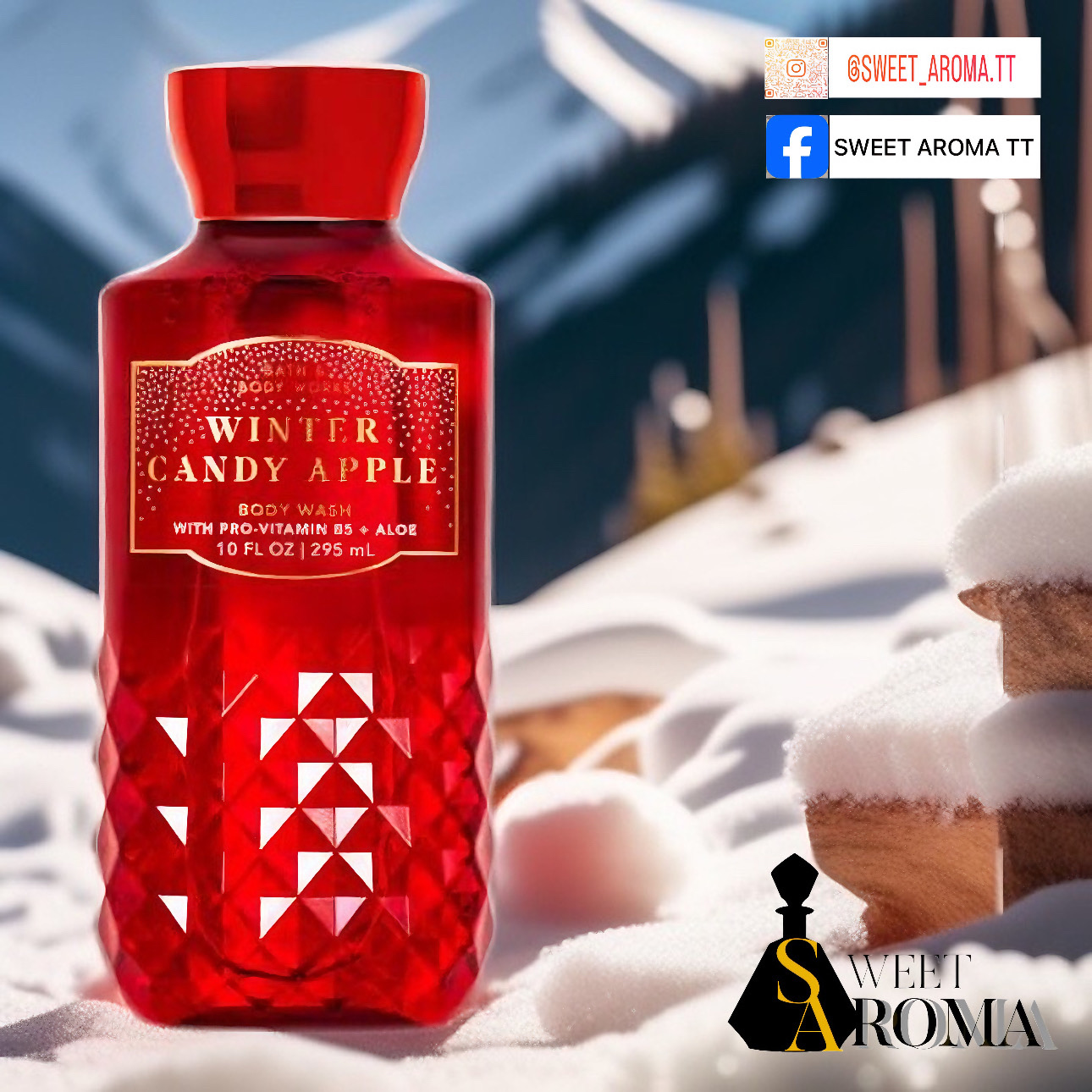 Bath & Body Works, Winter Candy Apple Body Wash -295ml