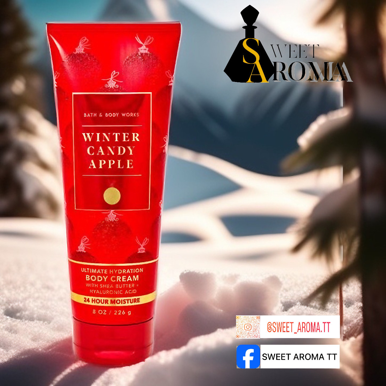 Bath & Body Works, Winter Candy Apple Ultimate Hydration Body Cream -226ml