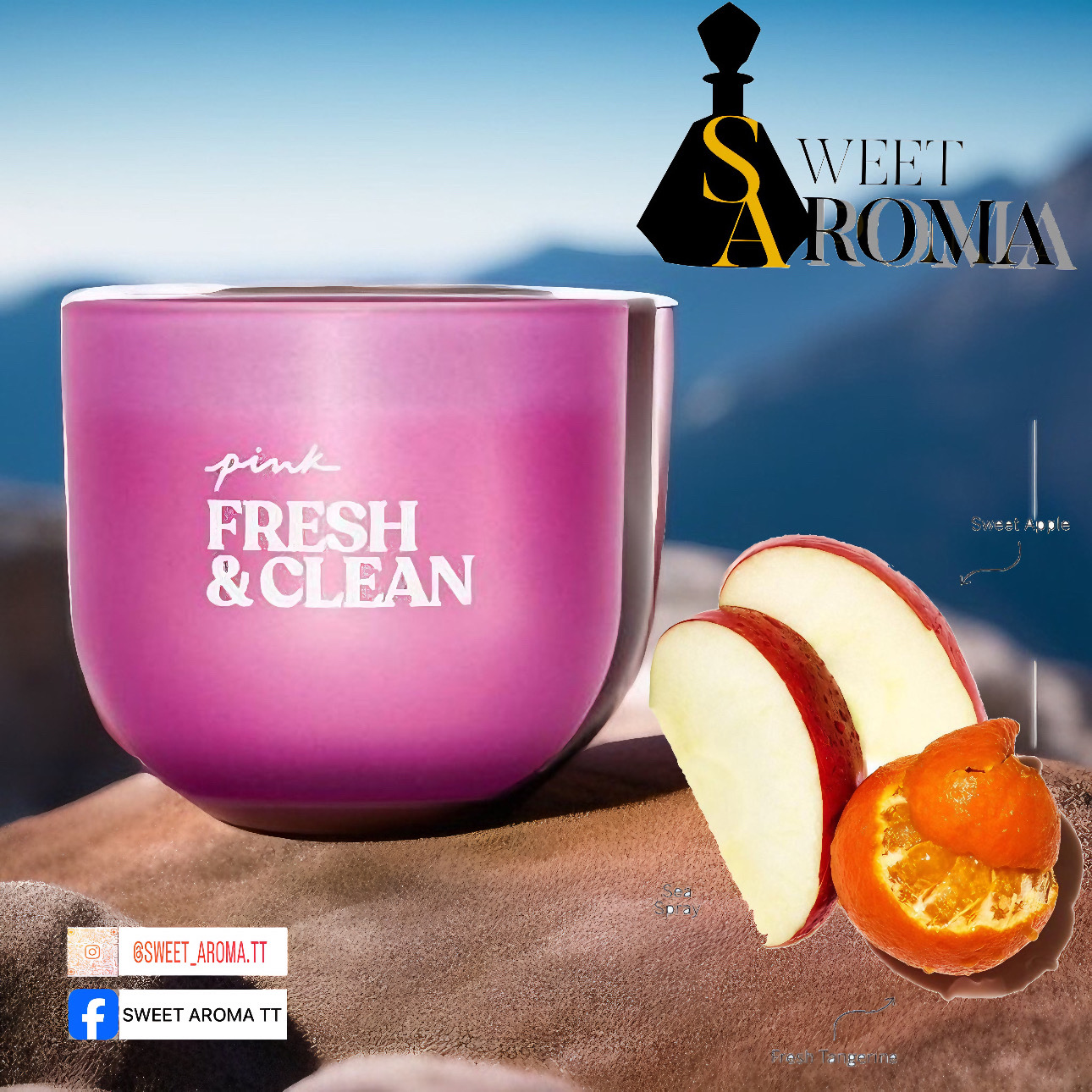 Pink, Fresh & Clean 1 Wick Candle