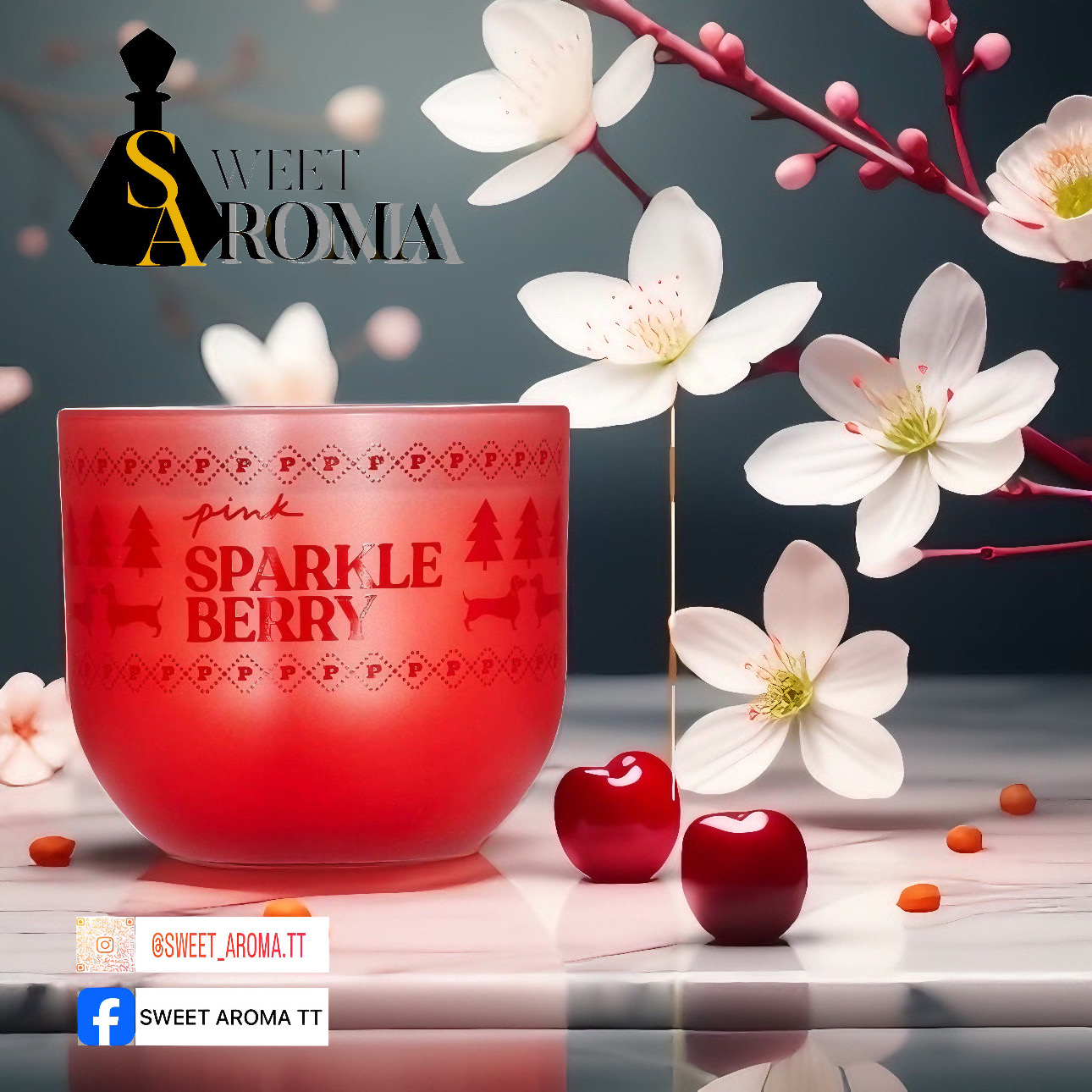 Pink, Sparkle Berry 1 Wick Candle