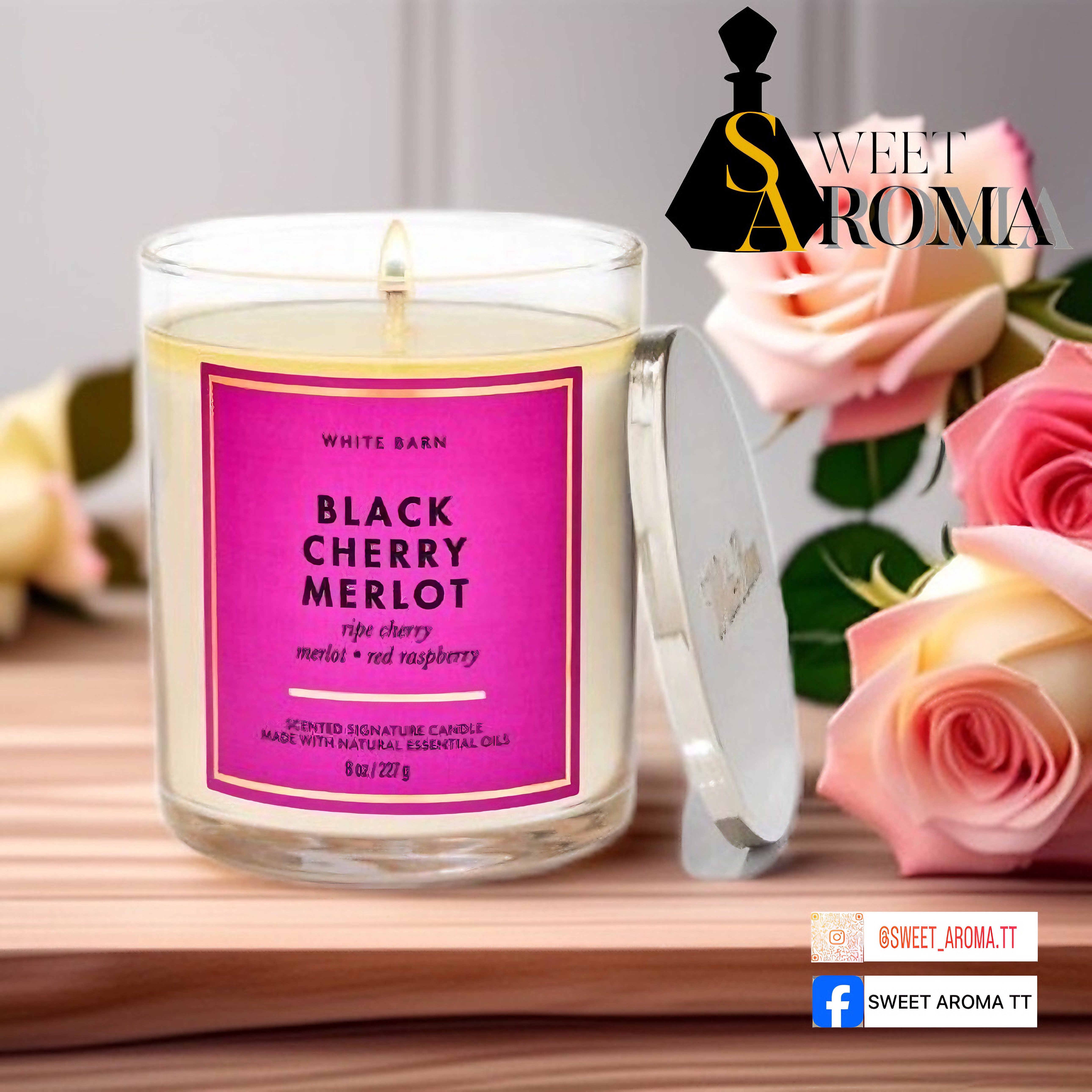 Bath & Body Works, Black Cherry Merlot 1 Wick Candle