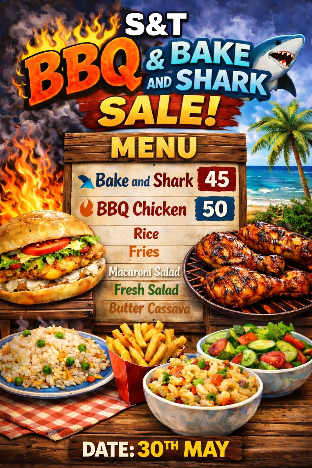 S&T BBQ & Bake and Shark Sale!